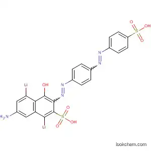 Molecular Structure of 62345-90-8 (2-Naphthalenesulfonic acid,
7-amino-4-hydroxy-3-[[4-[(4-sulfophenyl)azo]phenyl]azo]-, dilithium salt)