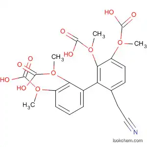 Molecular Structure of 62409-73-8 ([1,1'-Biphenyl]-2-carboxylic acid,
6'-(cyanomethyl)-2',3',5,6-tetramethoxy-)