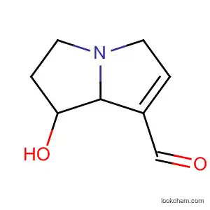 Molecular Structure of 62501-65-9 (1H-Pyrrolizine-7-carboxaldehyde, 2,3,5,7a-tetrahydro-1-hydroxy-)