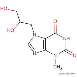 Molecular Structure of 62637-09-6 (1H-Purine-2,6-dione, 7-(2,3-dihydroxypropyl)-3,7-dihydro-3-methyl-)