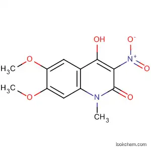 Molecular Structure of 62785-33-5 (2(1H)-Quinolinone, 4-hydroxy-6,7-dimethoxy-1-methyl-3-nitro-)