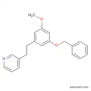 Molecular Structure of 63231-90-3 (Pyridine, 3-[2-[3-methoxy-5-(phenylmethoxy)phenyl]ethyl]-)