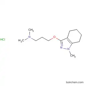 Molecular Structure of 63883-36-3 (1-Propanamine,
N,N-dimethyl-3-[(4,5,6,7-tetrahydro-1-methyl-1H-indazol-3-yl)oxy]-,
monohydrochloride)