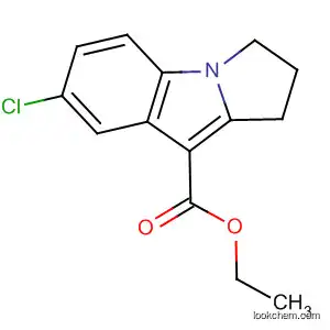 Molecular Structure of 71948-61-3 (1H-Pyrrolo[1,2-a]indole-9-carboxylic acid, 7-chloro-2,3-dihydro-, ethyl
ester)