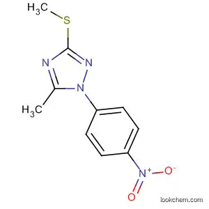 Molecular Structure of 74852-75-8 (1H-1,2,4-Triazole, 5-methyl-3-(methylthio)-1-(4-nitrophenyl)-)