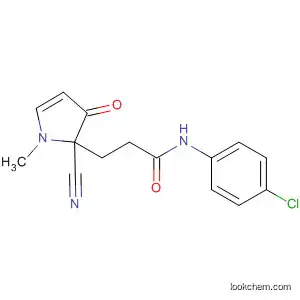 Molecular Structure of 77639-92-0 (1H-Pyrrole-2-propanamide,
N-(4-chlorophenyl)-a-cyano-1-methyl-b-oxo-)