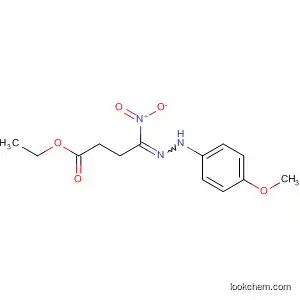 Molecular Structure of 79852-94-1 (Butanoic acid, 4-[(4-methoxyphenyl)hydrazono]-4-nitro-, ethyl ester)