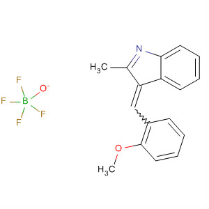 Molecular Structure of 100008-64-8 (3H-Indole, 3-(methoxyphenylmethylene)-2-methyl-, tetrafluoroborate(1-))
