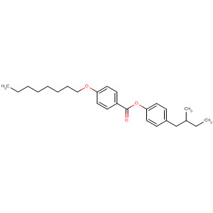 Molecular Structure of 100545-63-9 (Benzoic acid, 4-(octyloxy)-, 4-(2-methylbutyl)phenyl ester)