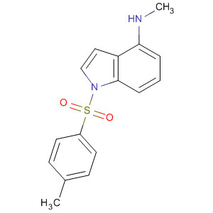 Molecular Structure of 100557-17-3 (1H-Indol-4-amine, N-methyl-1-[(4-methylphenyl)sulfonyl]-)