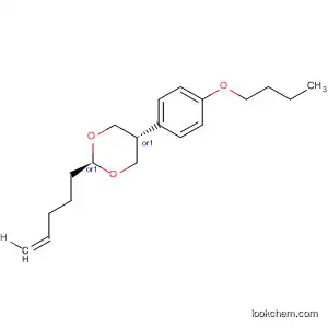 Molecular Structure of 101478-95-9 (1,3-Dioxane, 5-(4-butoxyphenyl)-2-(4-pentenyl)-, trans-)