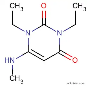 Molecular Structure of 101774-81-6 (2,4(1H,3H)-Pyrimidinedione, 1,3-diethyl-6-(methylamino)-)