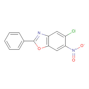 Molecular Structure of 102405-44-7 (Benzoxazole, 5-chloro-6-nitro-2-phenyl-)