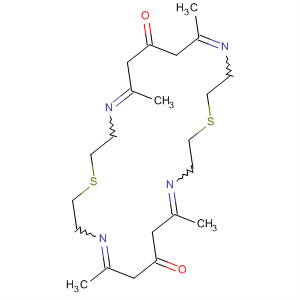 Molecular Structure of 102694-55-3 (1,13-Dithia-4,10,16,22-tetraazacyclotetracosa-4,9,16,21-tetraene-7,19
-dione, 5,9,17,21-tetramethyl-)