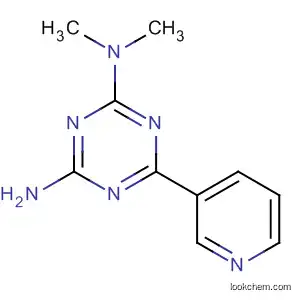 Molecular Structure of 103261-85-4 (1,3,5-Triazine-2,4-diamine, N,N-dimethyl-6-(3-pyridinyl)-)
