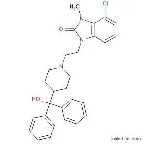 Molecular Structure of 103687-65-6 (2H-Benzimidazol-2-one,
chloro-1,3-dihydro-1-[2-[4-(hydroxydiphenylmethyl)-1-piperidinyl]ethyl]-3
-methyl-)