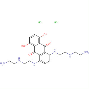 Molecular Structure of 104048-68-2 (9,10-Anthracenedione,
1,4-bis[[2-[(2-aminoethyl)amino]ethyl]amino]-5,8-dihydroxy-,
dihydrochloride)