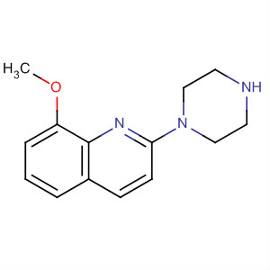 Molecular Structure of 104090-79-1 (Quinoline, 8-methoxy-2-(1-piperazinyl)-)