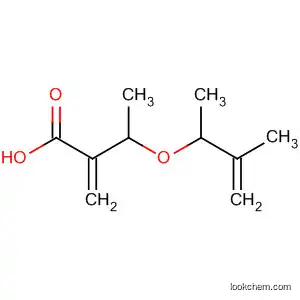Molecular Structure of 104848-79-5 (Butanoic acid, 3-[(1,2-dimethyl-2-propenyl)oxy]-2-methylene-)