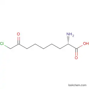 Molecular Structure of 104848-83-1 (Nonanoic acid, 2-amino-9-chloro-8-oxo-, (S)-)