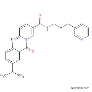 Molecular Structure of 104876-96-2 (11H-Pyrido[2,1-b]quinazoline-8-carboxamide,
2-(1-methylethyl)-11-oxo-N-[3-(3-pyridinyl)propyl]-)