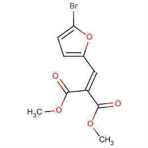 Molecular Structure of 104885-24-7 (Propanedioic acid, [(5-bromo-2-furanyl)methylene]-, dimethyl ester)