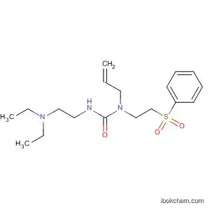 Molecular Structure of 105050-38-2 (Urea,
N'-[2-(diethylamino)ethyl]-N-[2-(phenylsulfonyl)ethyl]-N-2-propenyl-)