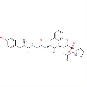 Molecular Structure of 105129-07-5 (L-Proline, 1-[N-[N-(N-L-tyrosylglycyl)-L-phenylalanyl]-L-leucyl]-)