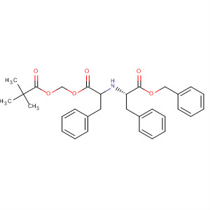 Molecular Structure of 105261-85-6 (L-Phenylalanine,
N-[2-[(2,2-dimethyl-1-oxopropoxy)methoxy]-2-oxo-1-(phenylmethyl)ethyl]
-, phenylmethyl ester, (S)-)