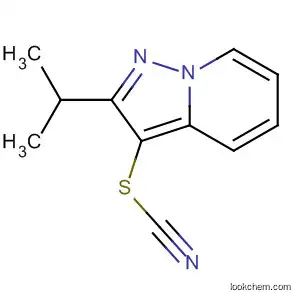Molecular Structure of 105289-16-5 (Thiocyanic acid, 2-(1-methylethyl)pyrazolo[1,5-a]pyridin-3-yl ester)