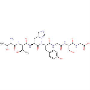 Molecular Structure of 105299-20-5 (Glycine,
N-[N-[N-[N-[N-(N-L-threonyl-L-threonyl)-L-histidyl]-L-tyrosyl]glycyl]-L-seryl]-)