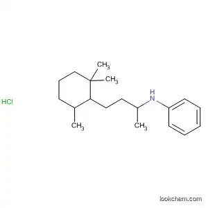 Molecular Structure of 105317-86-0 (Benzenamine, N-[1-methyl-3-(2,2,6-trimethylcyclohexyl)propyl]-,
hydrochloride)