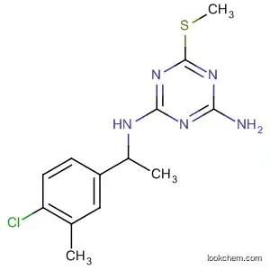 Molecular Structure of 105321-27-5 (1,3,5-Triazine-2,4-diamine,
N-[1-(4-chloro-3-methylphenyl)ethyl]-6-(methylthio)-)