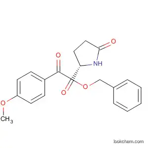 Molecular Structure of 105425-02-3 (L-Proline, 1-(4-methoxybenzoyl)-5-oxo-, phenylmethyl ester)