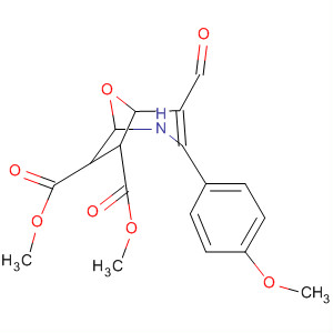 Molecular Structure of 105516-90-3 (8-Oxa-2-azabicyclo[3.2.1]oct-3-ene-6,7-dicarboxylic acid,
4-formyl-3-(4-methoxyphenyl)-, dimethyl ester)