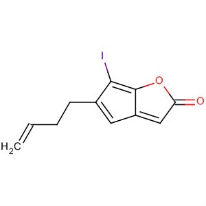 Molecular Structure of 105555-18-8 (2H-Cyclopenta[b]furan-2-one, 5-(3-butenyl)hexahydro-6-iodo-)