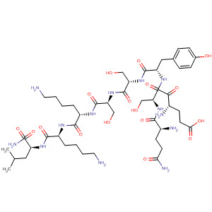 Molecular Structure of 105555-67-7 (L-Leucinamide,
L-glutaminyl-L-a-glutamyl-L-seryl-L-tyrosyl-L-seryl-L-seryl-L-lysyl-L-lysyl-)
