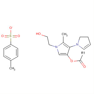 Molecular Structure of 105566-31-2 (1H-Pyrrole-1-ethanol, a-methyl-b-1H-pyrrol-1-yl-,
4-methylbenzenesulfonate (ester))