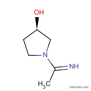 Molecular Structure of 105601-89-6 (3-Pyrrolidinol, 1-(1-iminoethyl)-, (R)-)