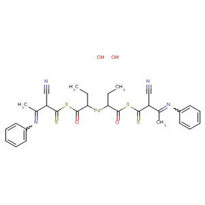 Molecular Structure of 105648-72-4 (Palladium, bis[ethyl
[[2-cyano-3-(phenylimino)-1-thioxobutyl]thio]acetato]-)