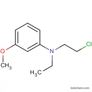 Molecular Structure of 105650-44-0 (Benzenamine, N-(2-chloroethyl)-N-ethyl-3-methoxy-)