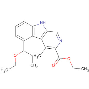 Molecular Structure of 105699-46-5 (9H-Pyrido[3,4-b]indole-3-carboxylic acid, 5-(1-ethoxypropyl)-4-methyl-,
ethyl ester)