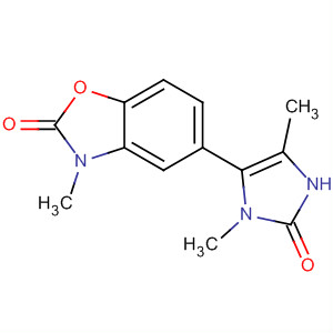 Molecular Structure of 105742-97-0 (2(3H)-Benzoxazolone,
5-(2,3-dihydro-3,5-dimethyl-2-oxo-1H-imidazol-4-yl)-3-methyl-)
