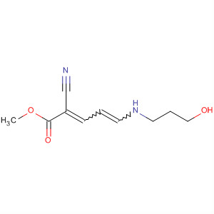 Molecular Structure of 105744-06-7 (2,4-Pentadienoic acid, 2-cyano-5-[(2-hydroxyethyl)methylamino]-,
methyl ester)
