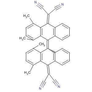 Molecular Structure of 105754-69-6 (Propanedinitrile,
[10-[10-(dicyanomethylene)-1,4-dimethyl-9(10H)-anthracenylidene]-1,4-
dimethyl-9(10H)-anthracenylidene]-)