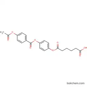 Molecular Structure of 105762-99-0 (Hexanedioic acid, mono[4-[[4-(acetyloxy)benzoyl]oxy]phenyl] ester)