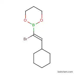 Molecular Structure of 105763-21-1 (1,3,2-Dioxaborinane, 2-(1-bromo-2-cyclohexylethenyl)-, (Z)-)