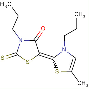 Molecular Structure of 105796-54-1 (4-Thiazolidinone,
5-(5-methyl-3-propyl-2(3H)-thiazolylidene)-3-propyl-2-thioxo-)