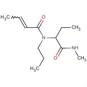 Molecular Structure of 105869-09-8 (2-Butenamide, N-[1-[(methylamino)carbonyl]propyl]-N-propyl-)