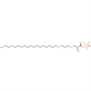 Molecular Structure of 105869-17-8 (L-Serine, 3-(octadecyloxy)propyl hydrogen phosphate (ester))
